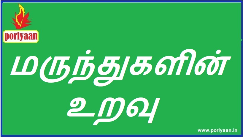 மருந்துகளின் உறவு Drug Concordent - மருத்துவ குறிப்புகள் Medicine Tips