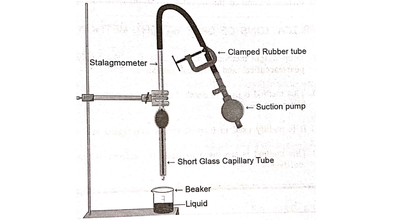 Experimental determination of Surface Tension by Drop Weight Method