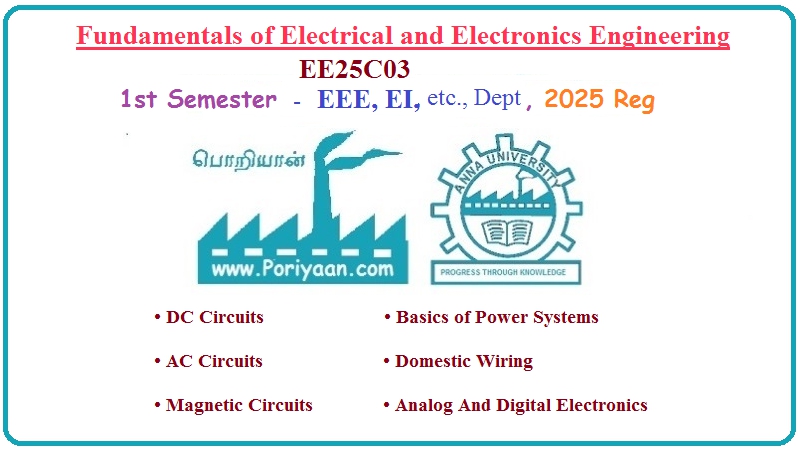 Fundamentals of Electrical and Electronics Engineering