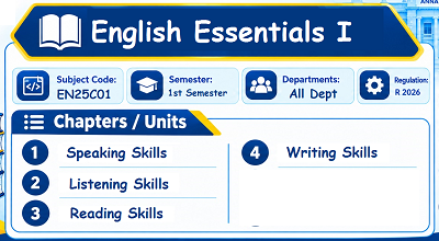 English Essentials I
