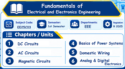 Fundamentals of Electrical and Electronics Engineering