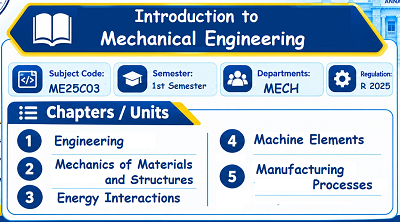Introduction to Mechanical Engineering