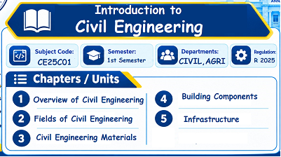 Introduction to Civil Engineering