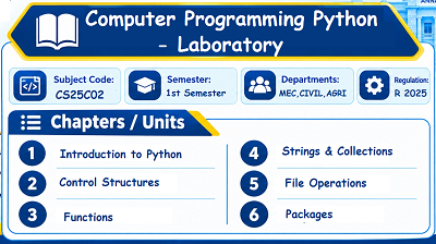 Computer Programming Python Laboratory