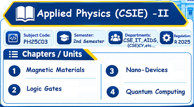 Applied Physics (CSIE) II