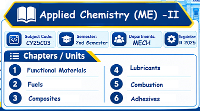 Applied Chemistry (ME) II