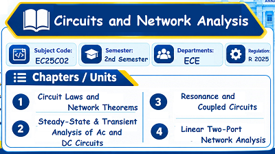 Circuits and Network Analysis