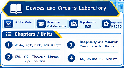 Devices and Circuits Laboratory
