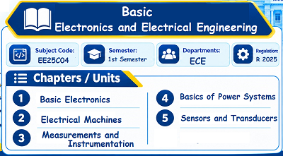 Basic Electronics and Electrical Engineering