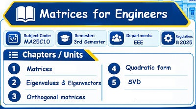 Matrices for Engineers