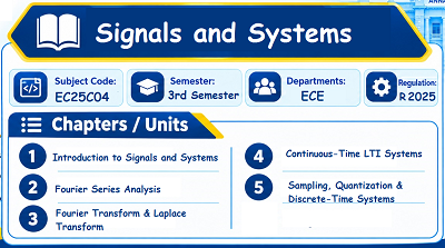 Signals and Systems