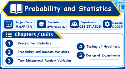 Probability and Statistics