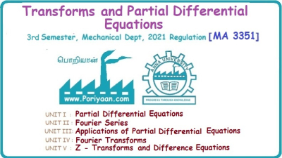 Transforms and Partial Differential Equations