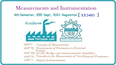 Measurements and Instrumentation
