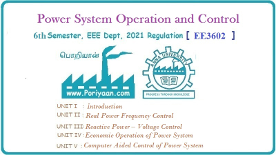 Power System Operation and Control