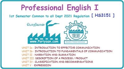 Professional English I